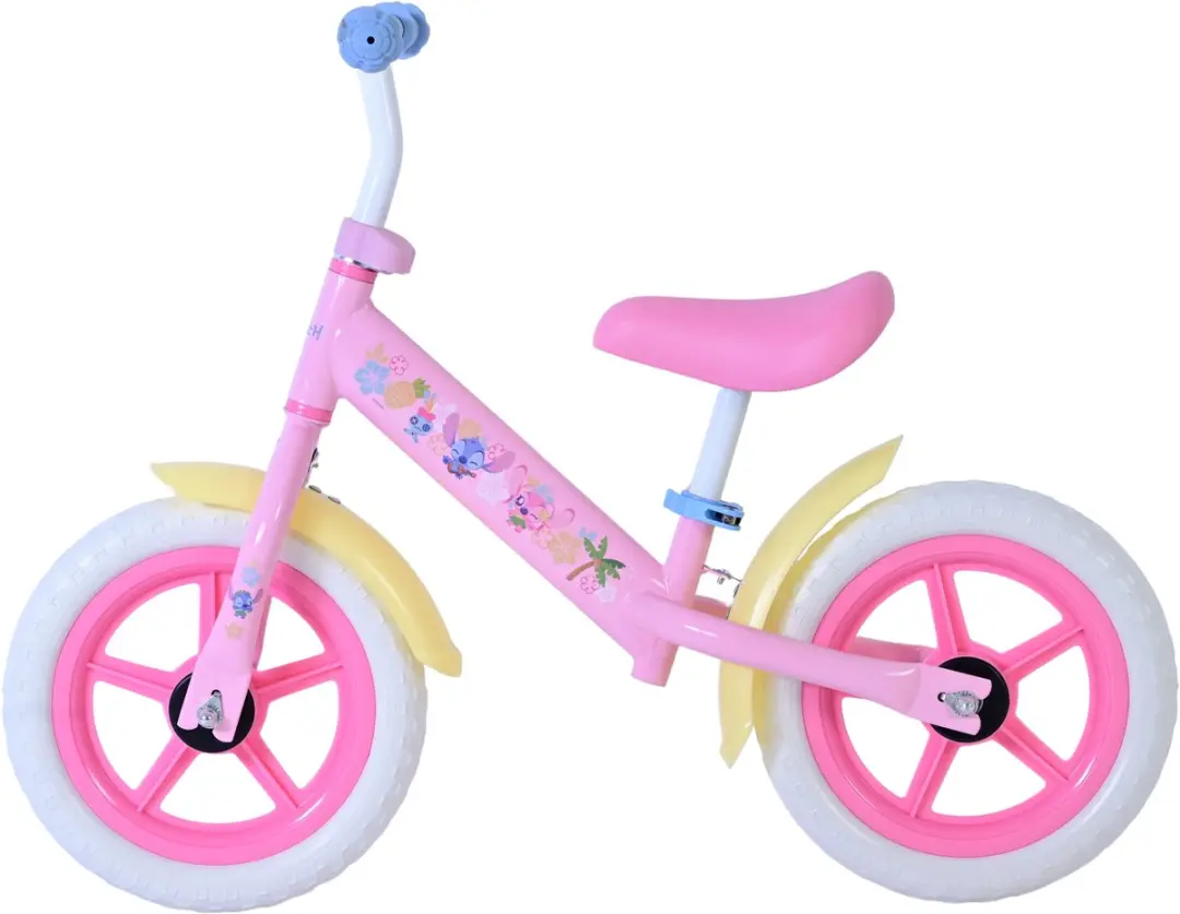 Disney Stitch Volare Loopfiets 12 Inch - Roze/Geel - afbeelding 6 van 6