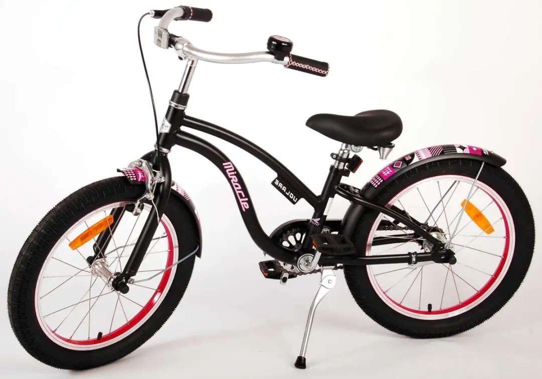 Volare Miracle Cruiser 18 Kinderfiets - 1 Versnelling - Zwart