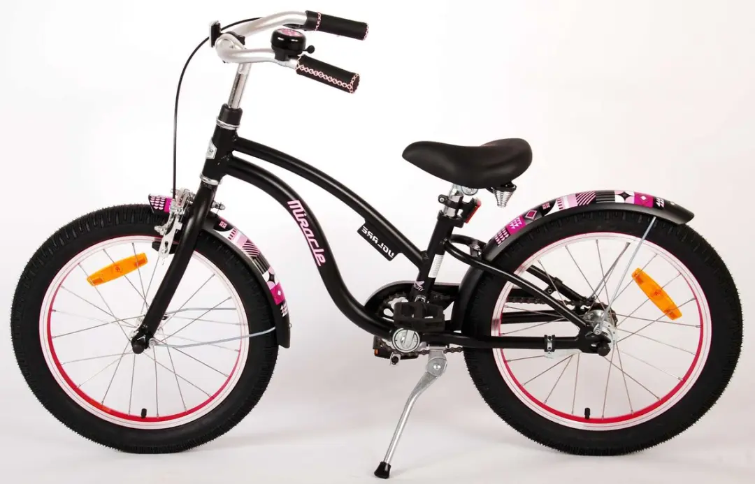Volare Miracle Cruiser 18 Kinderfiets - 1 Versnelling - Zwart
