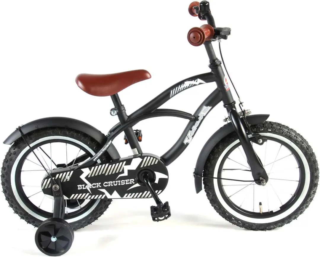 Volare Black Cruiser Kinderfiets 14 inch