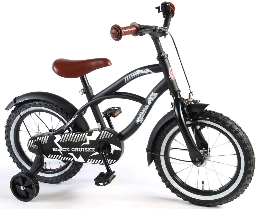 Volare Black Cruiser Kinderfiets 14 inch - Jongens - 95% afgemonteerd
