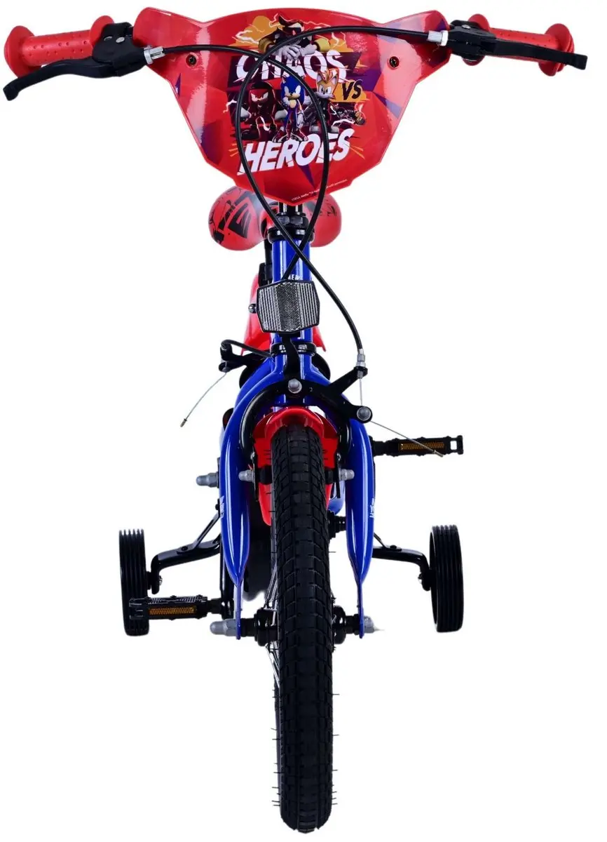 Volare Sonic Prime Kinderfiets 14 inch - Jongens - Blauw/Rood - 2 Handremmen
