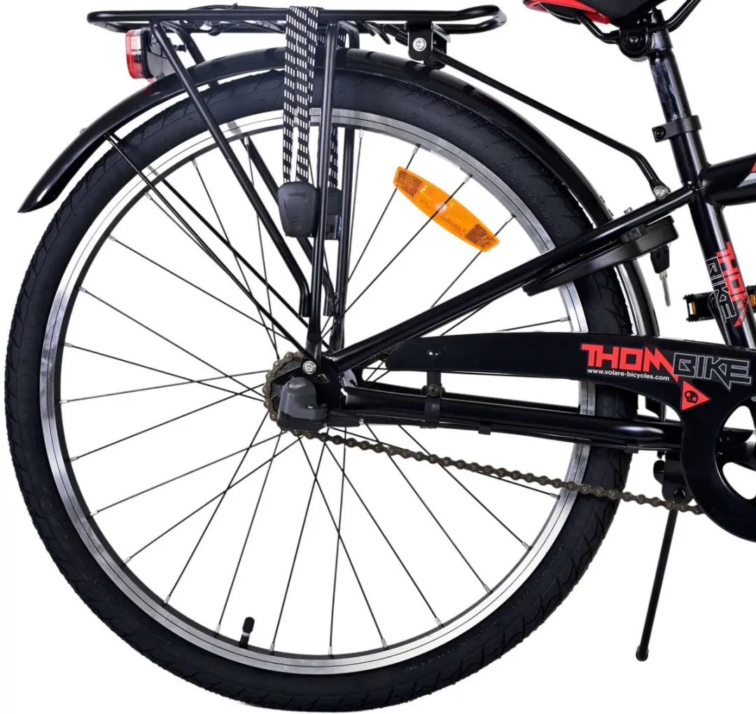 Volare Thombike Kinderfiets 24" - 3 Versnellingen - Rood