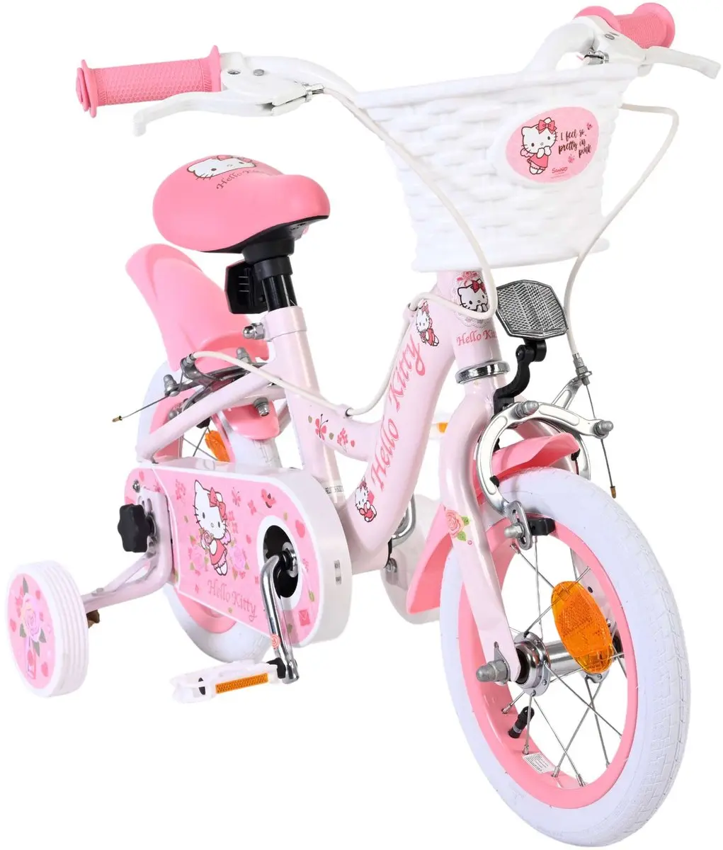 Volare Hello Kitty Kinderfiets 12 inch - Roze - 1 Versnelling