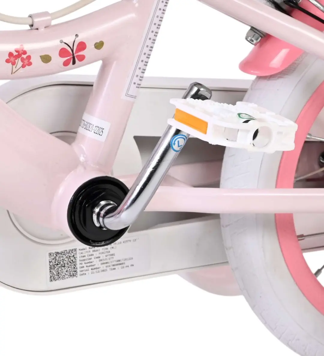 Volare Hello Kitty Kinderfiets 12 inch - Roze - 1 Versnelling - afbeelding 6 van 6