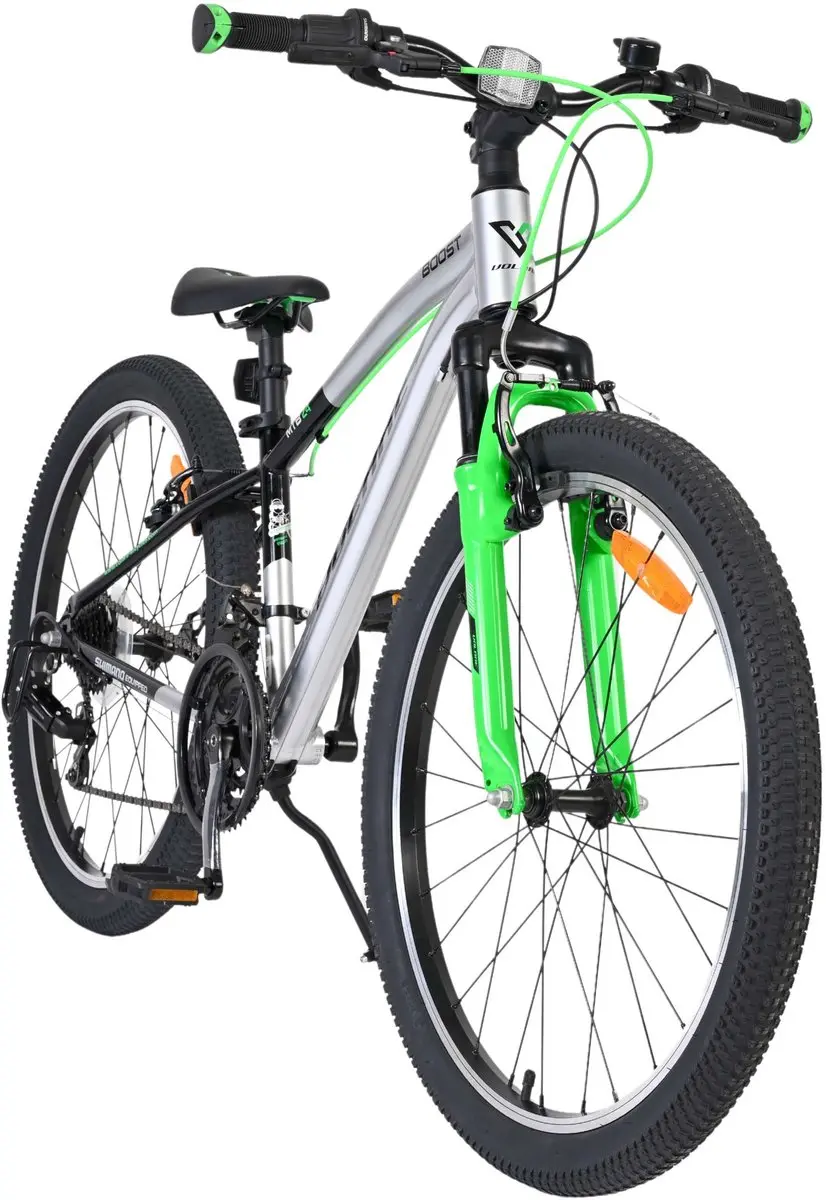 Volare Boost Kinderfiets 24 inch 21 Speed - Zilver/Groen