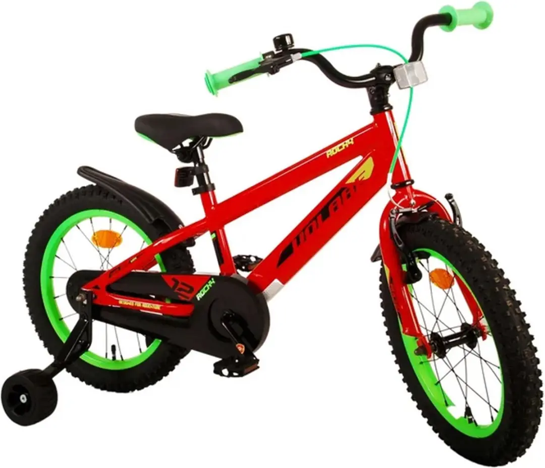 Volare Rocky Kinderfiets 16" - 1 Versnelling - Rood - afbeelding 6 van 6