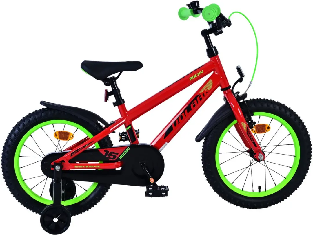 Volare Rocky Kinderfiets 16" - 1 Versnelling - Rood