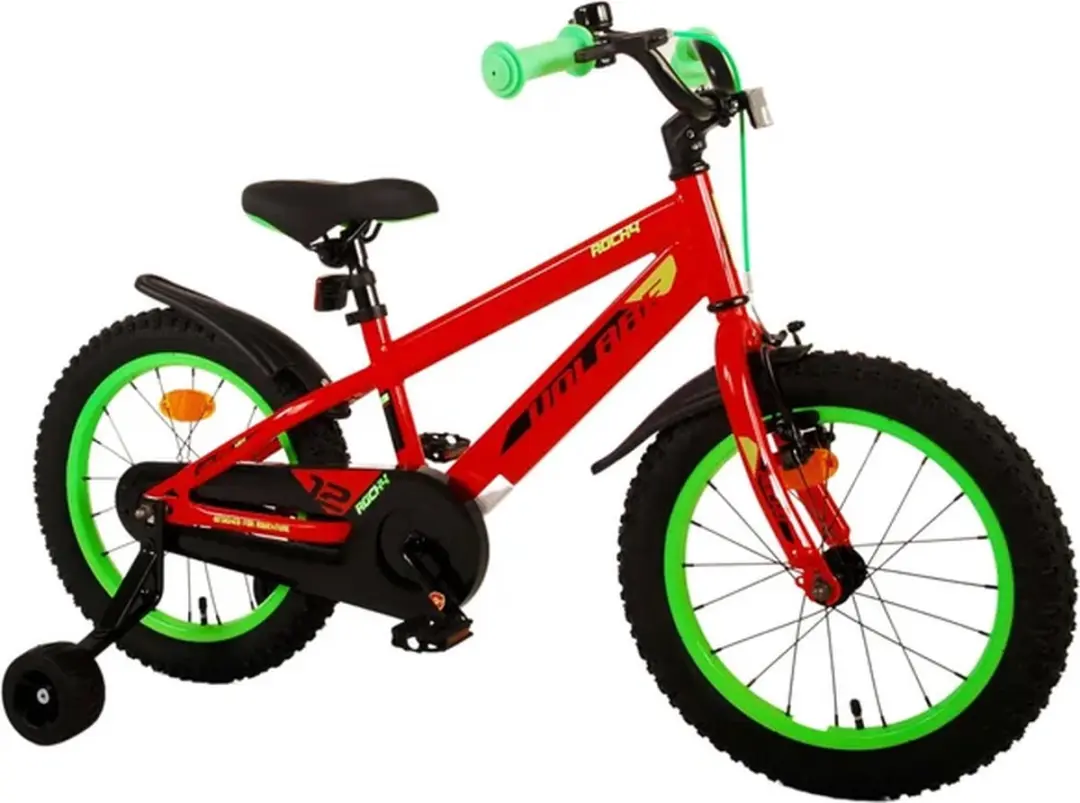 Volare Rocky Kinderfiets 16" - 1 Versnelling - Rood