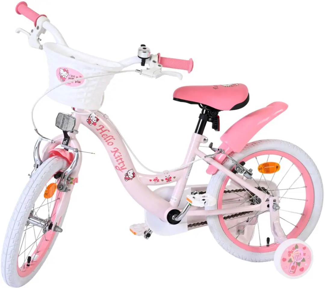 Volare Hello Kitty Kinderfiets 16 inch - Roze - 1 Versnelling - afbeelding 6 van 6