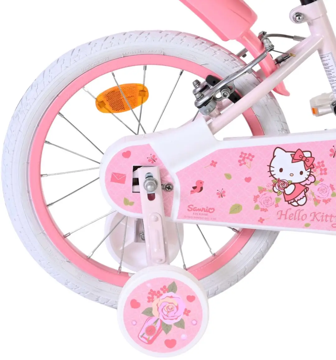 Volare Hello Kitty Kinderfiets 16 inch - Roze - 1 Versnelling