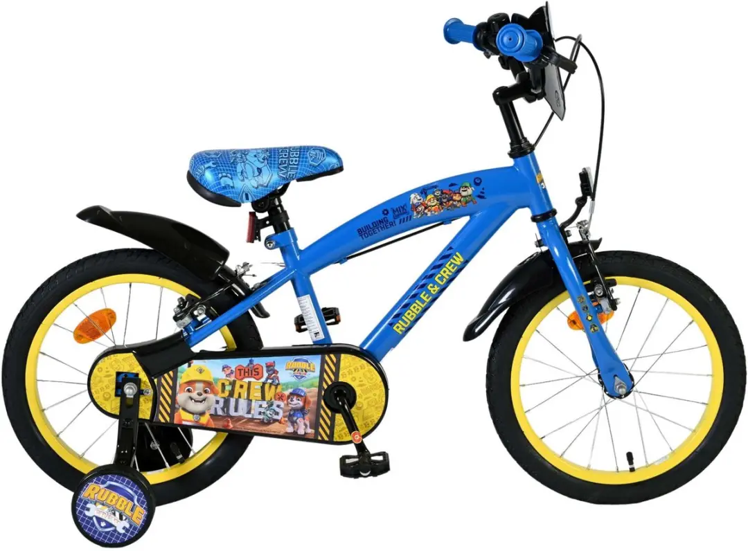 Volare Paw Patrol Rubble & Crew Kinderfiets 16 inch