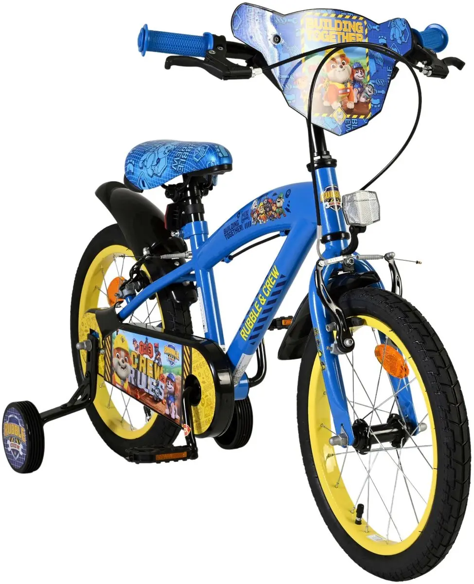 Volare Paw Patrol Rubble & Crew Kinderfiets 16 inch - Blauw