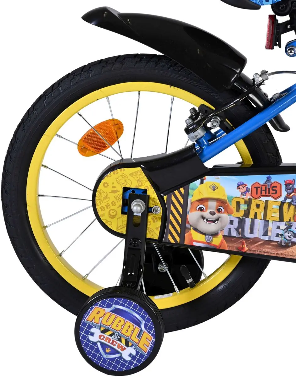 Volare Paw Patrol Rubble & Crew Kinderfiets 16 inch - Blauw