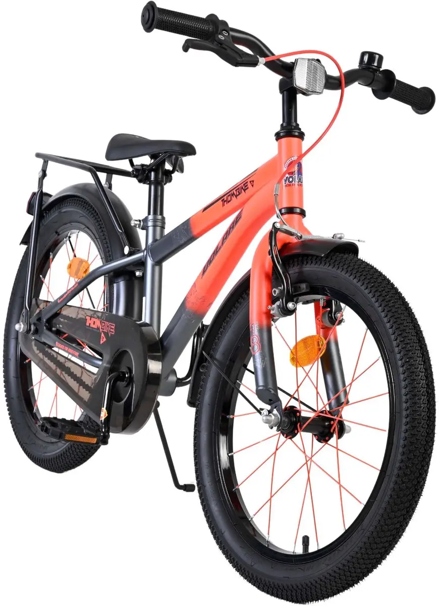 Volare Thombike Kinderfiets 18 inch - 1 Versnelling - Oranje/Grijs