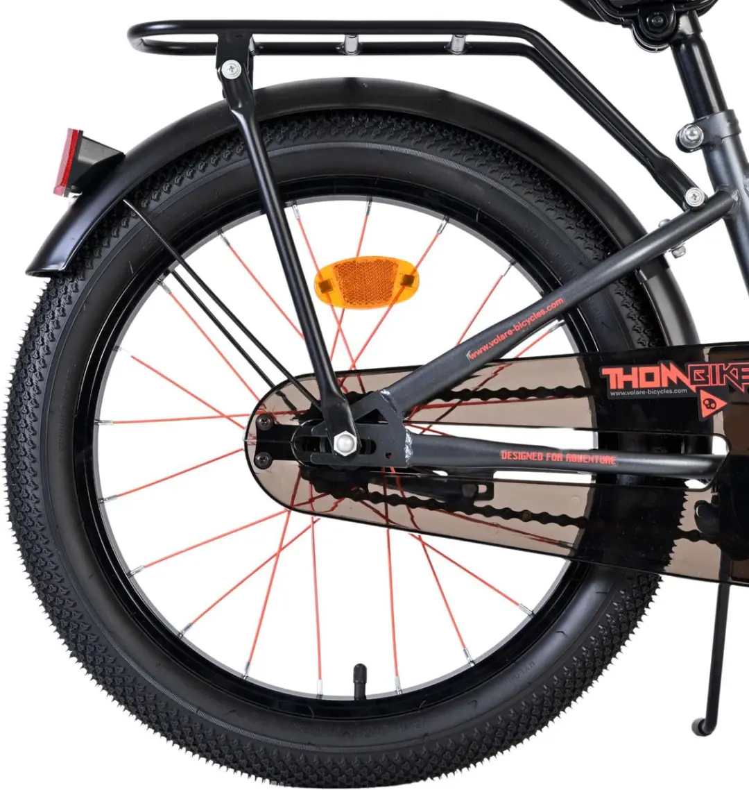 Volare Thombike Kinderfiets 18 inch - 1 Versnelling - Oranje/Grijs