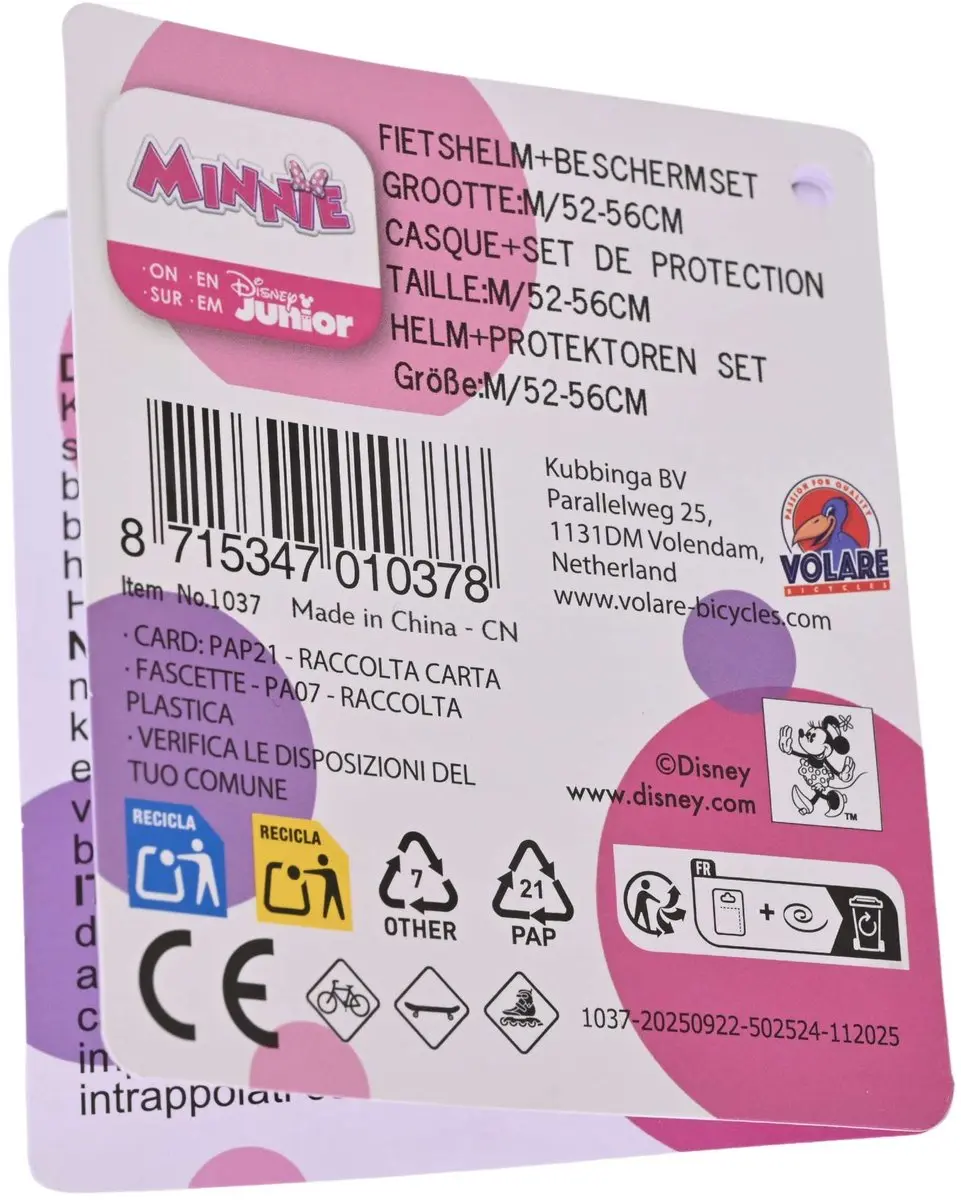 Volare Disney Minnie Meisjes Protectionset - Roze