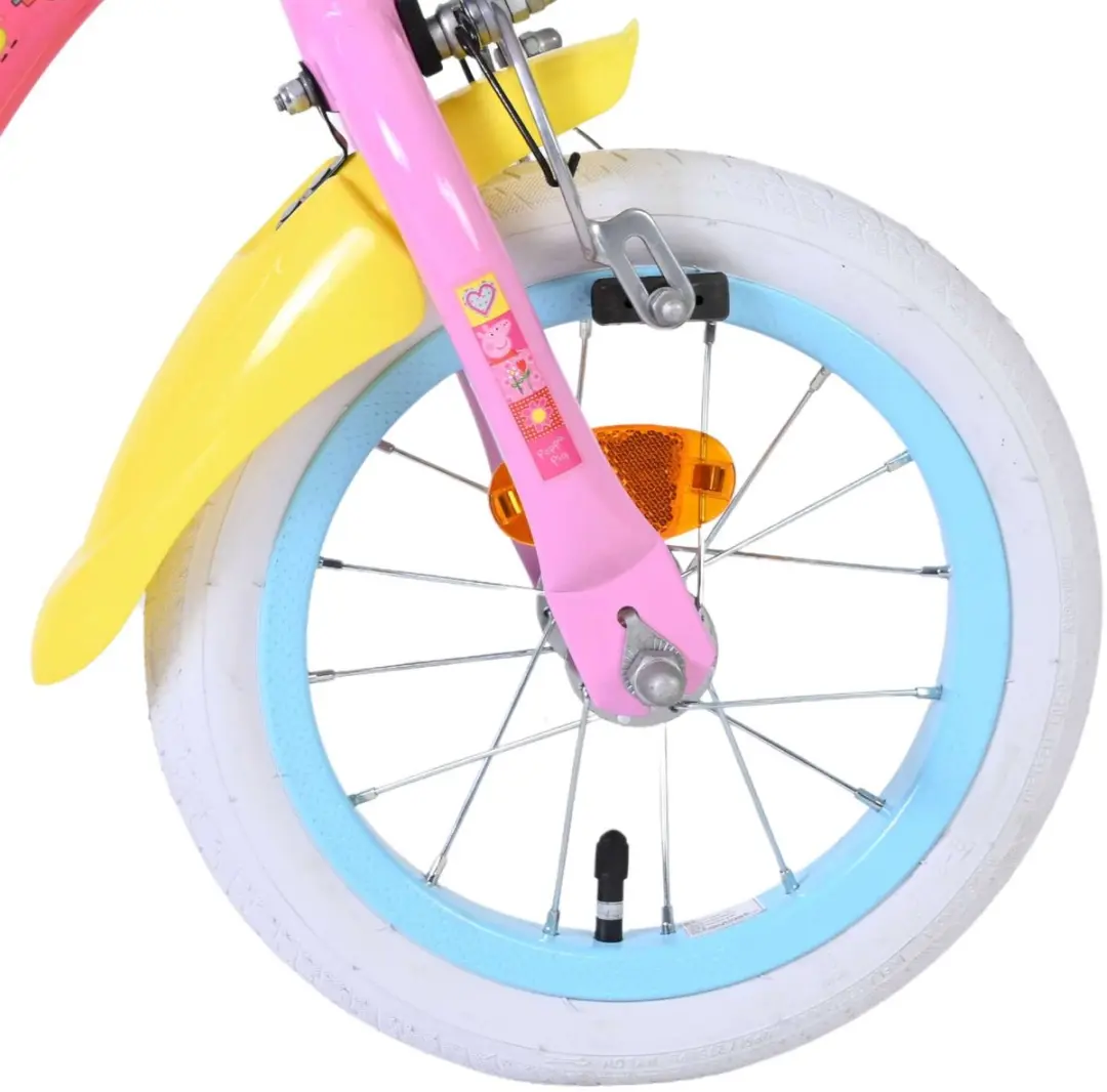 Volare Peppa Kinderfiets 12 inch - Roze - afbeelding 6 van 6