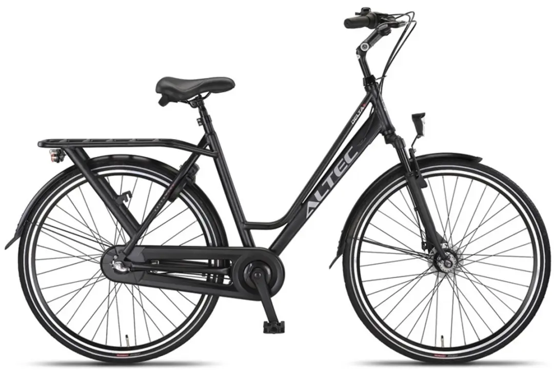 Altec Damesfiets Delta Plus 28" - 50cm - 3 Versnellingen - Matzwart