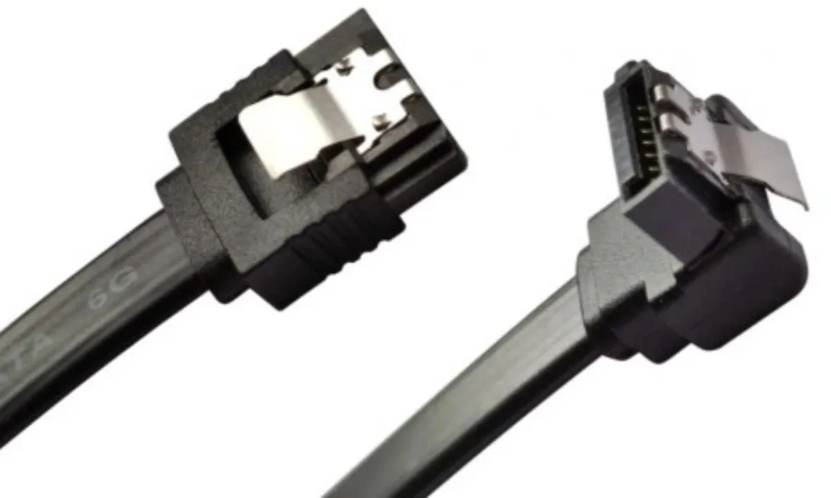 Gigabyte SATA Kabelset 2x 50cm - 1 Haaks 1 Recht - Zwart
