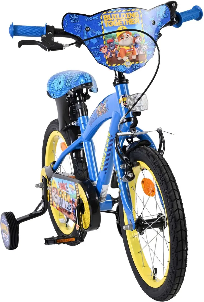 Volare Paw Patrol Rubble & Crew Kinderfiets 16 inch - Blauw