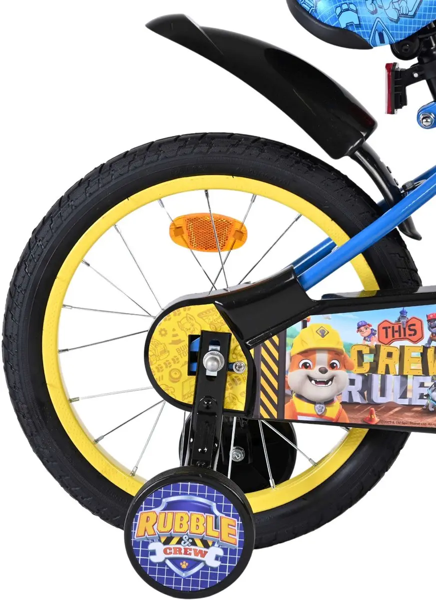 Volare Paw Patrol Rubble & Crew Kinderfiets 16 inch - Blauw