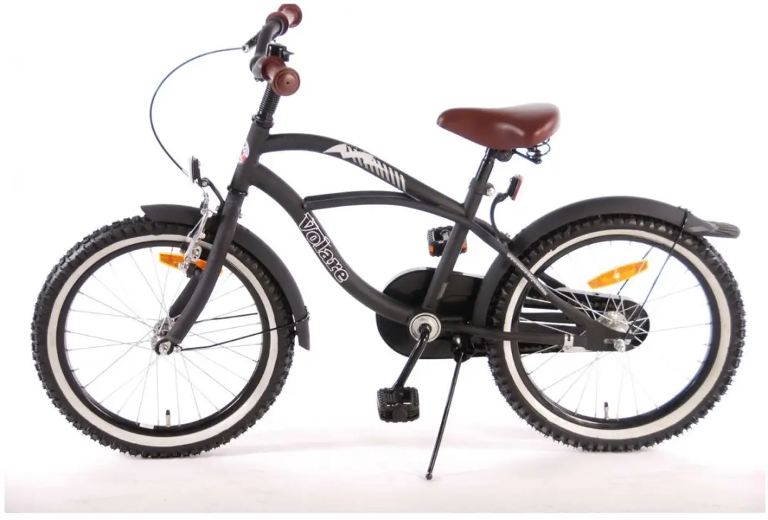 Volare Black Cruiser Kinderfiets 18 inch - Jongens - 95% afgemonteerd