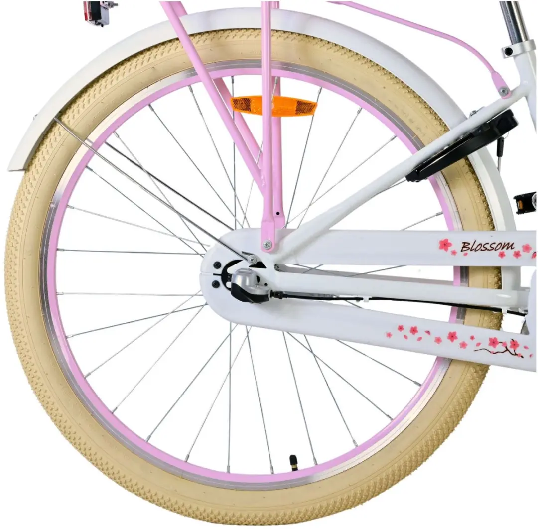 Volare Blossom Kinderfiets 26" - Meisjes - 3 Versnellingen - Wit