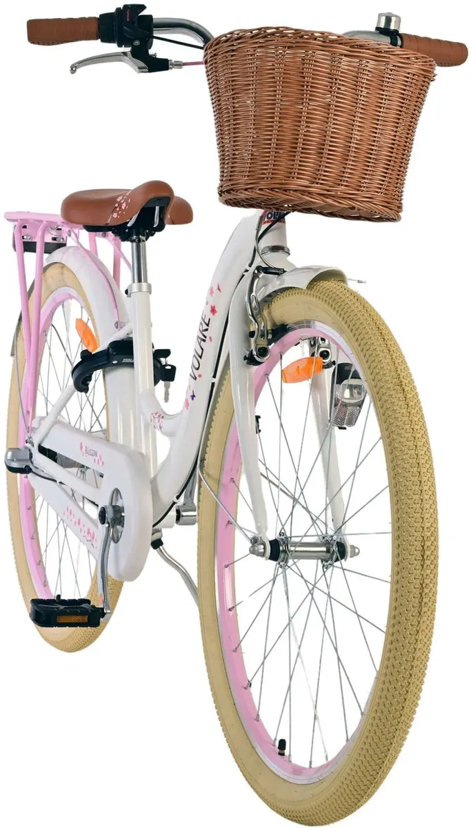 Volare Blossom Kinderfiets 26" - Meisjes - 3 Versnellingen - Wit - afbeelding 6 van 6