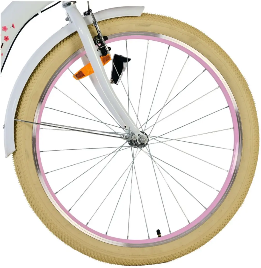 Volare Blossom Kinderfiets 26" - Meisjes - 3 Versnellingen - Wit