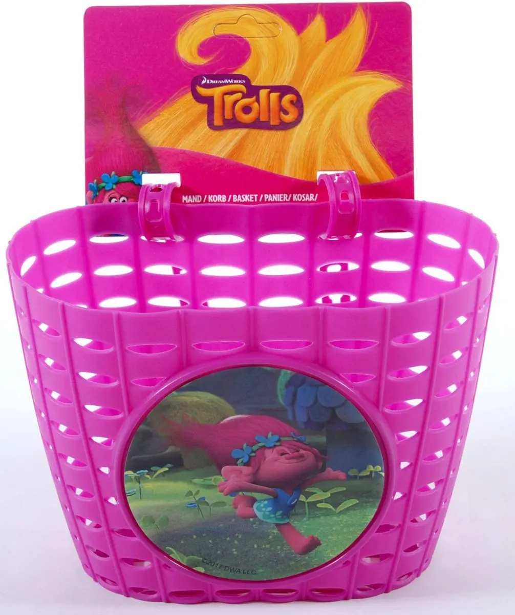 Volare Punky Plastic Fietsmandje - Roze