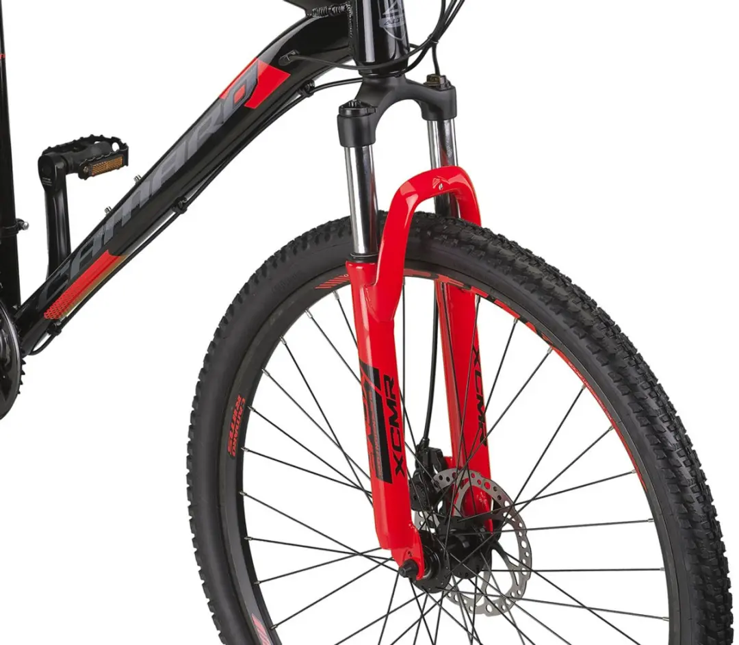 Altec Camaro Hardtail Mountainbike 21V 27.5" - 45cm - Zwart/Rood