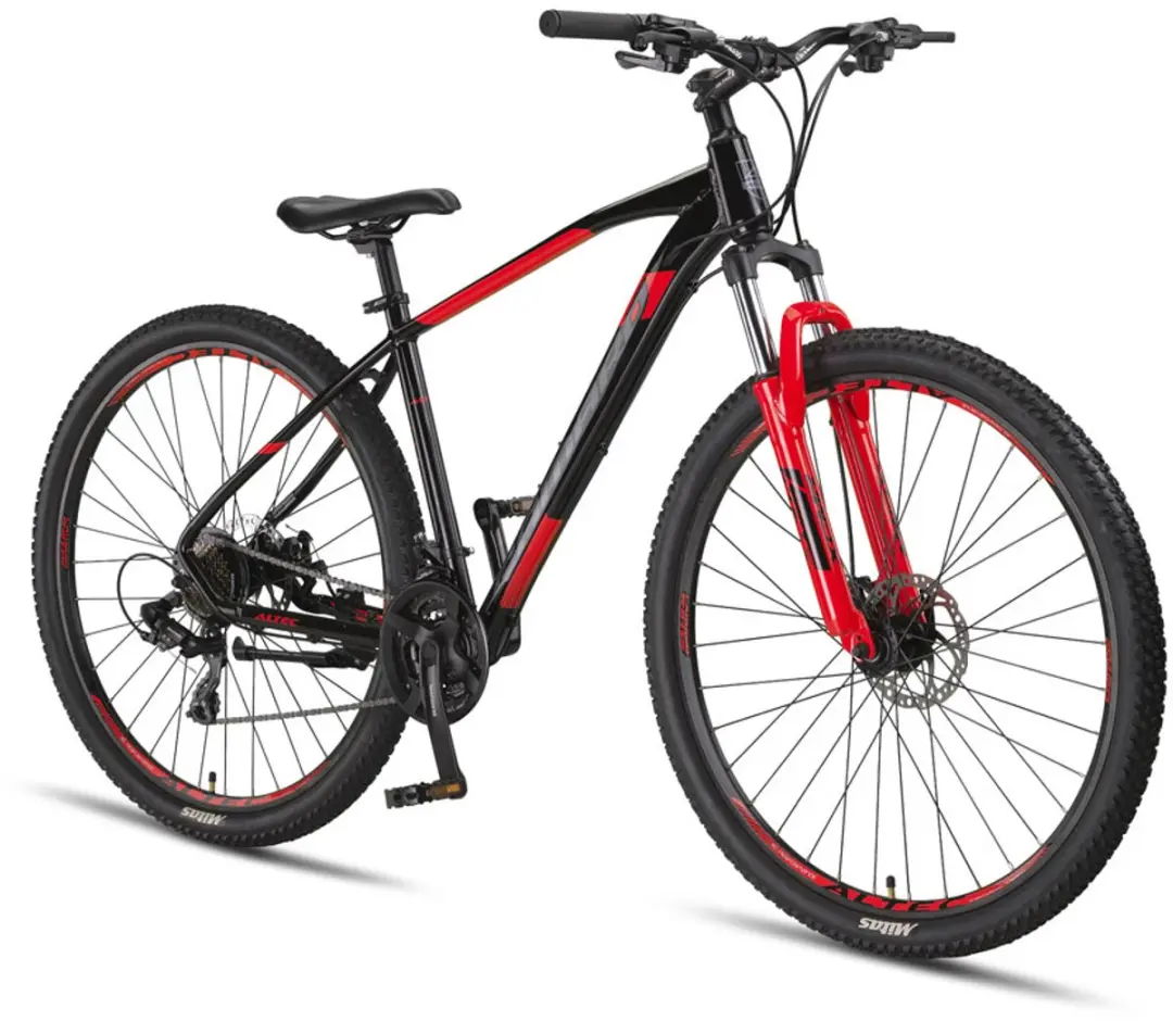 Altec Camaro Hardtail Mountainbike 21V 27.5" - 45cm - Zwart/Rood