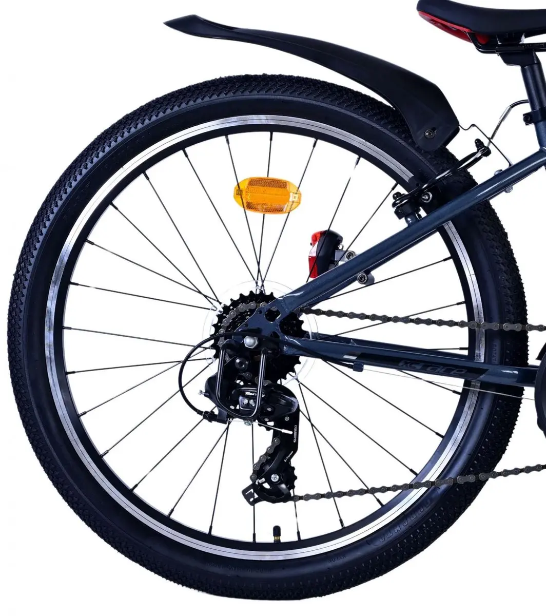 Volare XC Race Kinderfiets 24 inch - 21 Versnellingen - Rood/Grijs - afbeelding 6 van 6