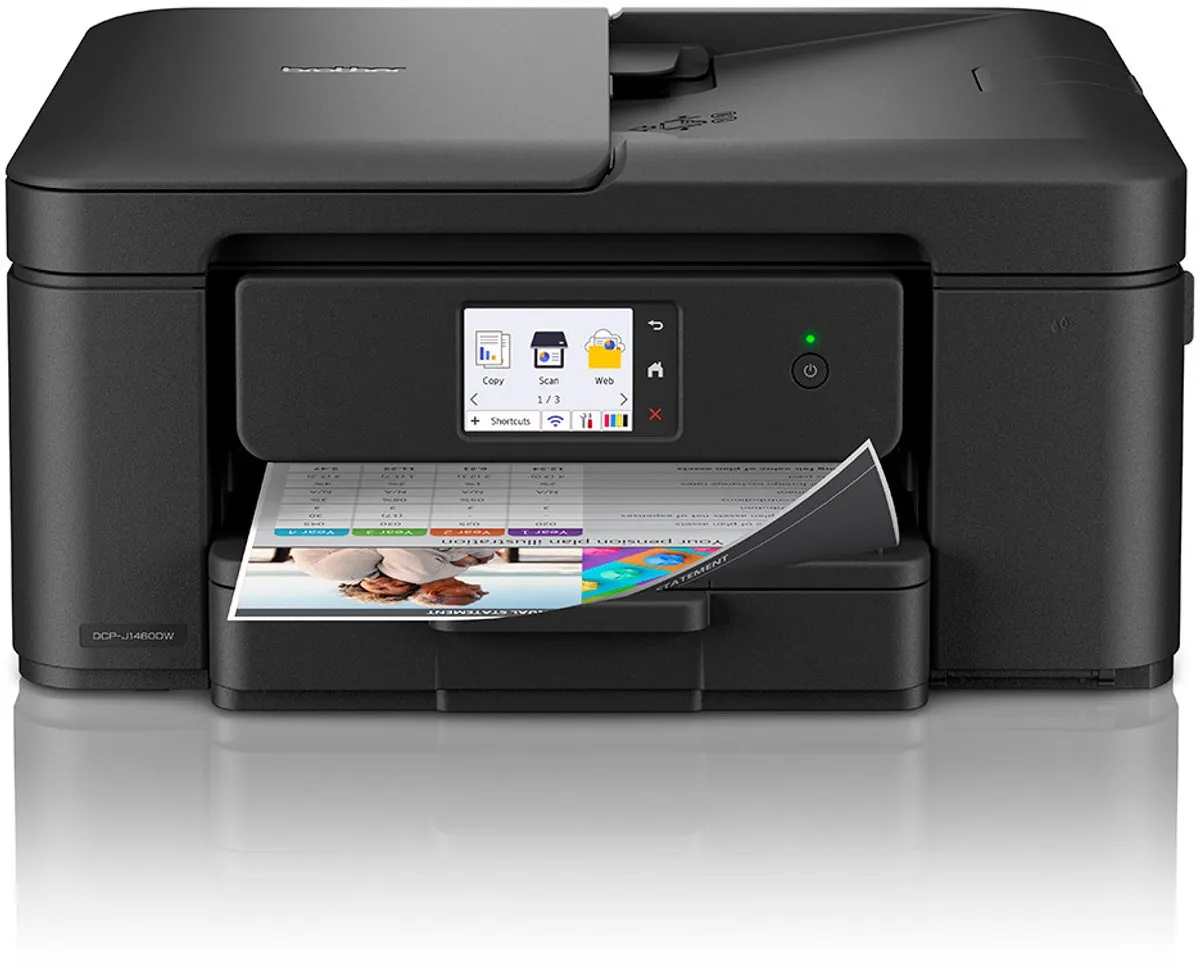Brother DCP-J1460DW Multifunctionele Inkjetprinter - 150 Vel - 16 ppm - Zwart
