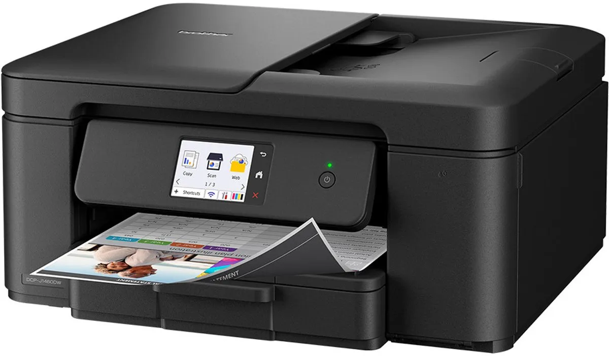 Brother DCP-J1460DW Multifunctionele Inkjetprinter - 150 Vel - 16 ppm - Zwart