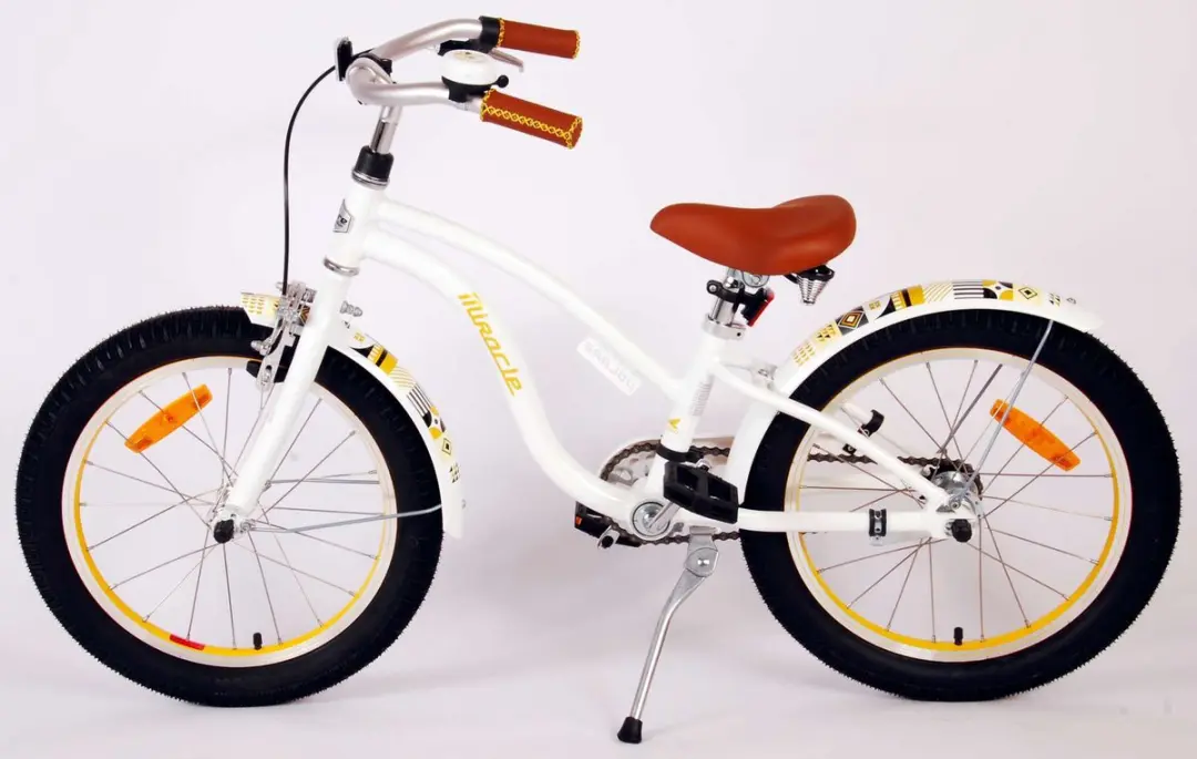 Volare Miracle Cruiser Kinderfiets 18 inch - Meisjes - Wit