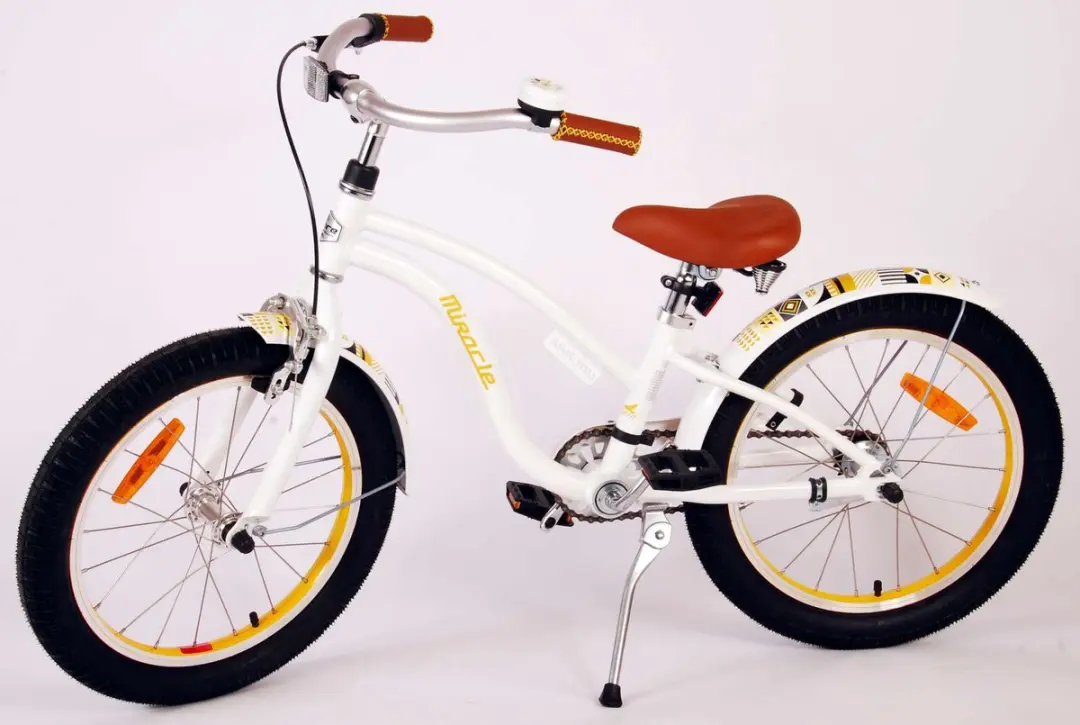 Volare Miracle Cruiser Kinderfiets 18 inch - Meisjes - Wit
