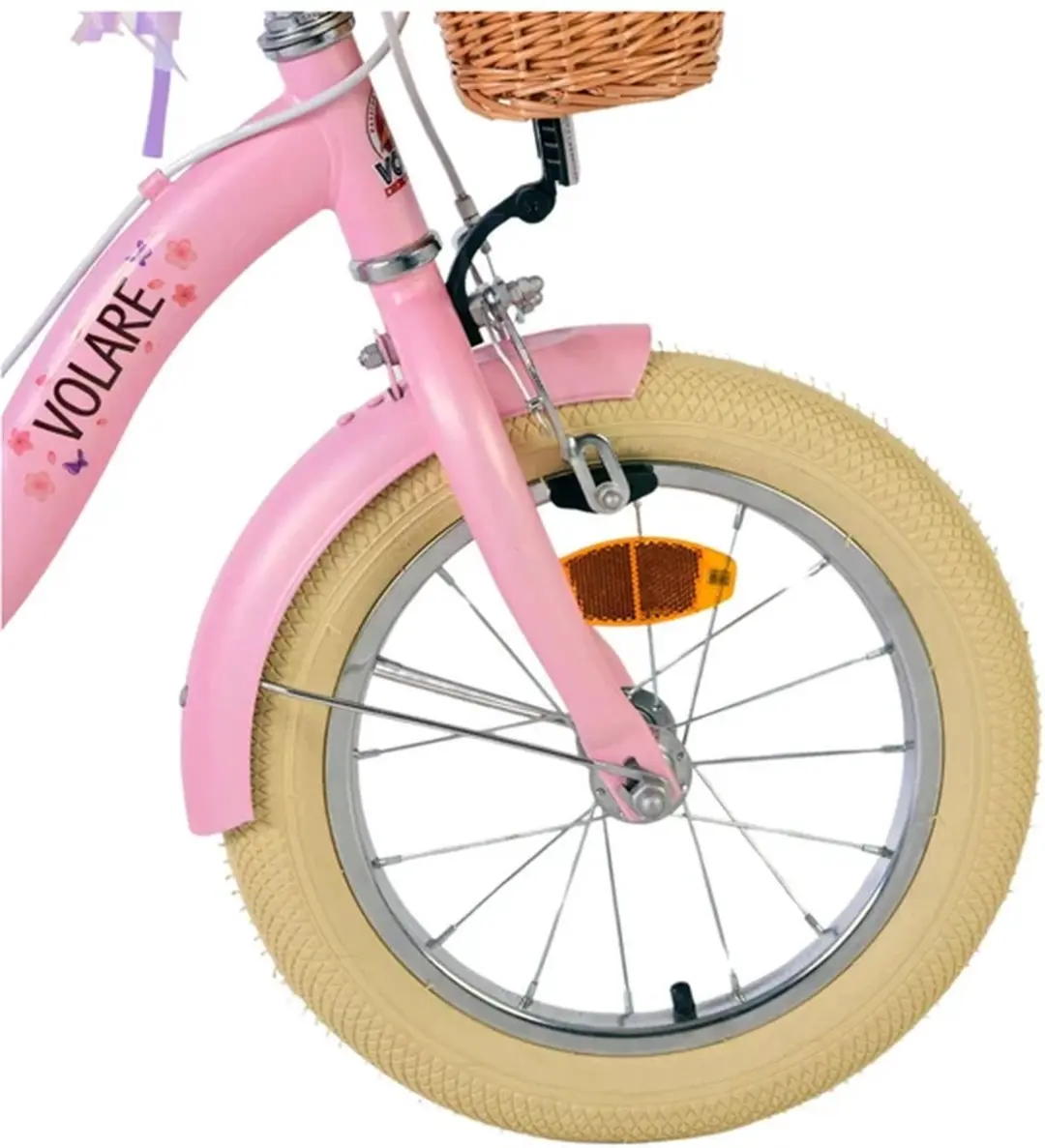 Volare Blossom Kinderfiets 14" - Roze - 1 Versnelling