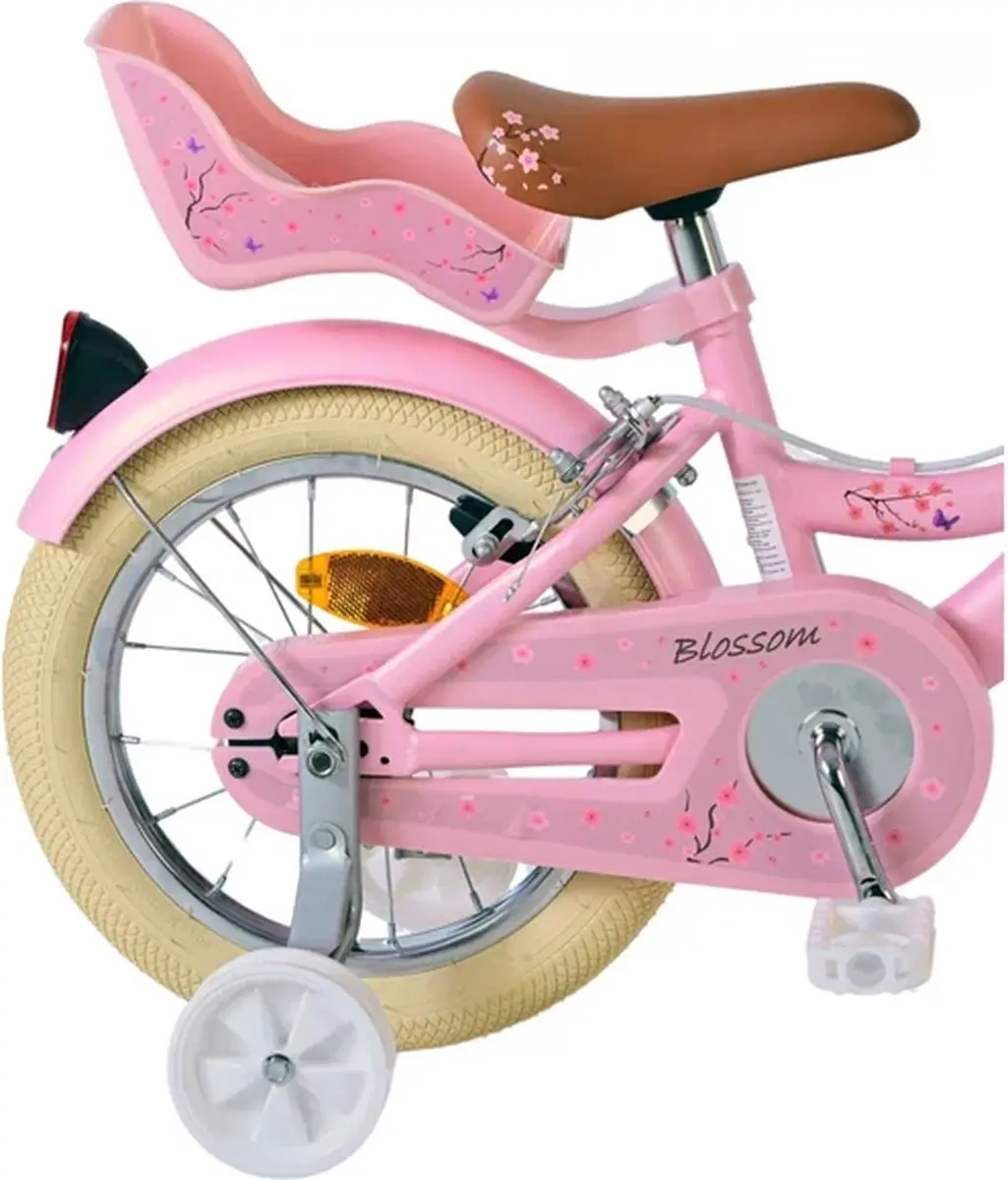 Volare Blossom Kinderfiets 14" - Roze - 1 Versnelling
