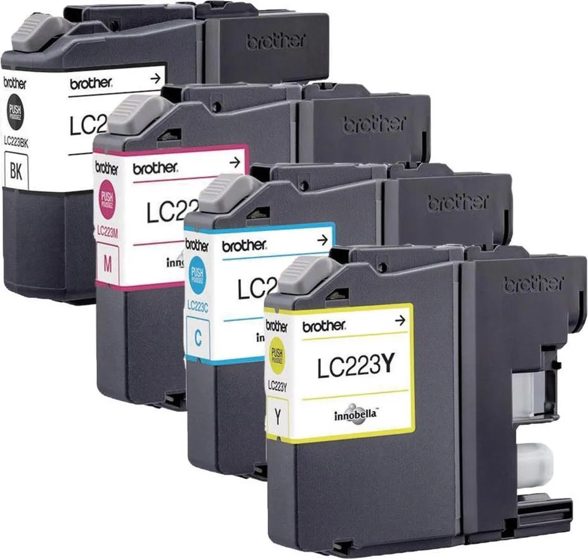 Brother LC-223VALBP Inktcartridges - 4 Stuks (Zwart/Cyaan/Magenta/Geel)