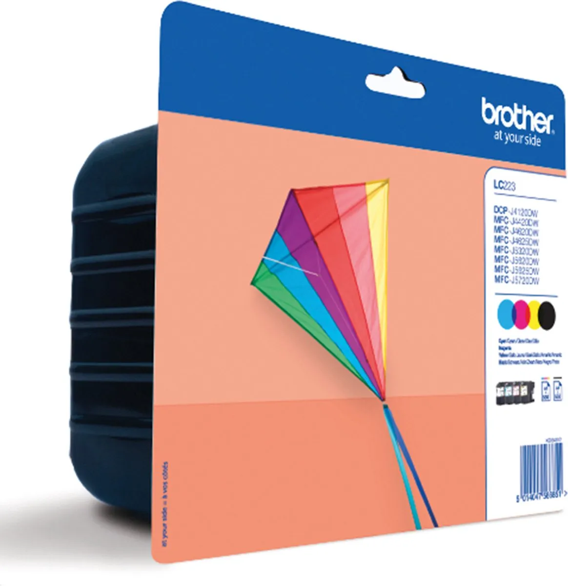 Brother LC-223VALBP Inktcartridges - 4 Stuks (Zwart/Cyaan/Magenta/Geel)