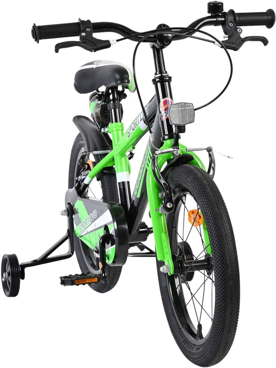 Volare Sportivo Kinderfiets 16 inch - Groen/Zwart