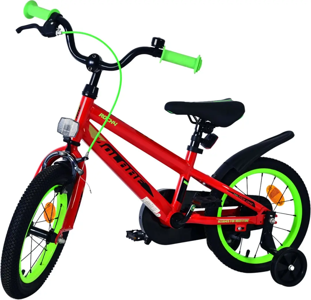 Volare Rocky Kinderfiets 14" - 1 Versnelling - Rood