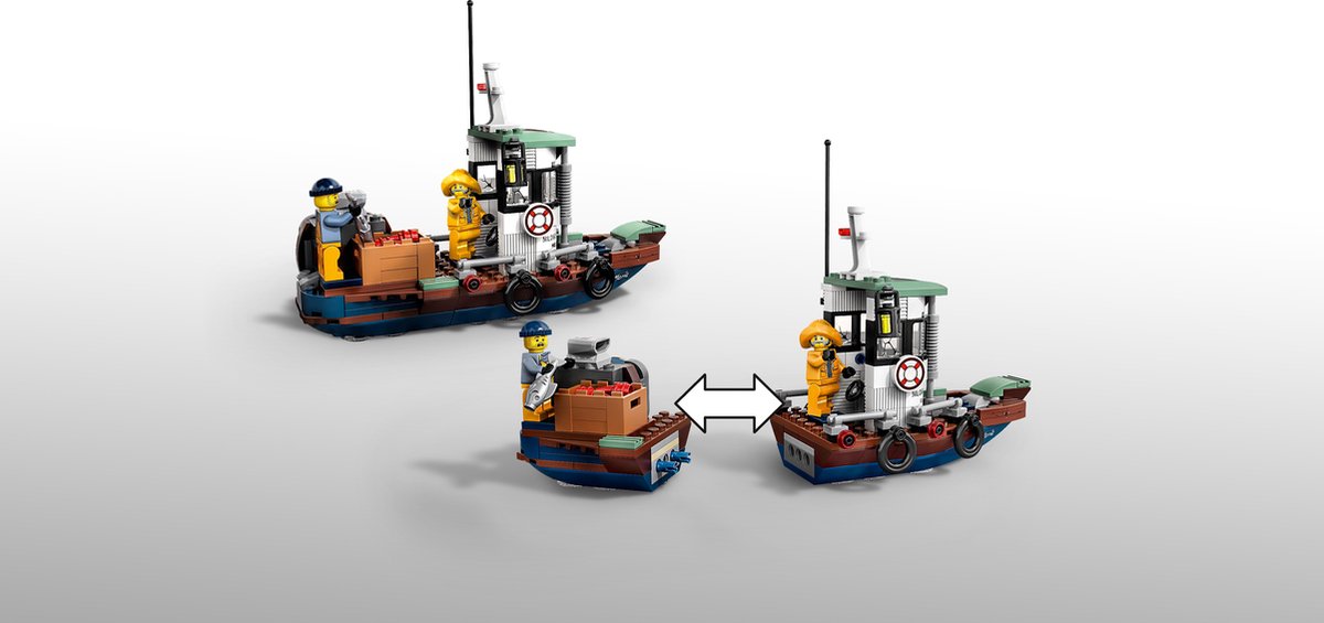 LEGO Hidden Side Schipbreuk met Garnalenboot - 70419