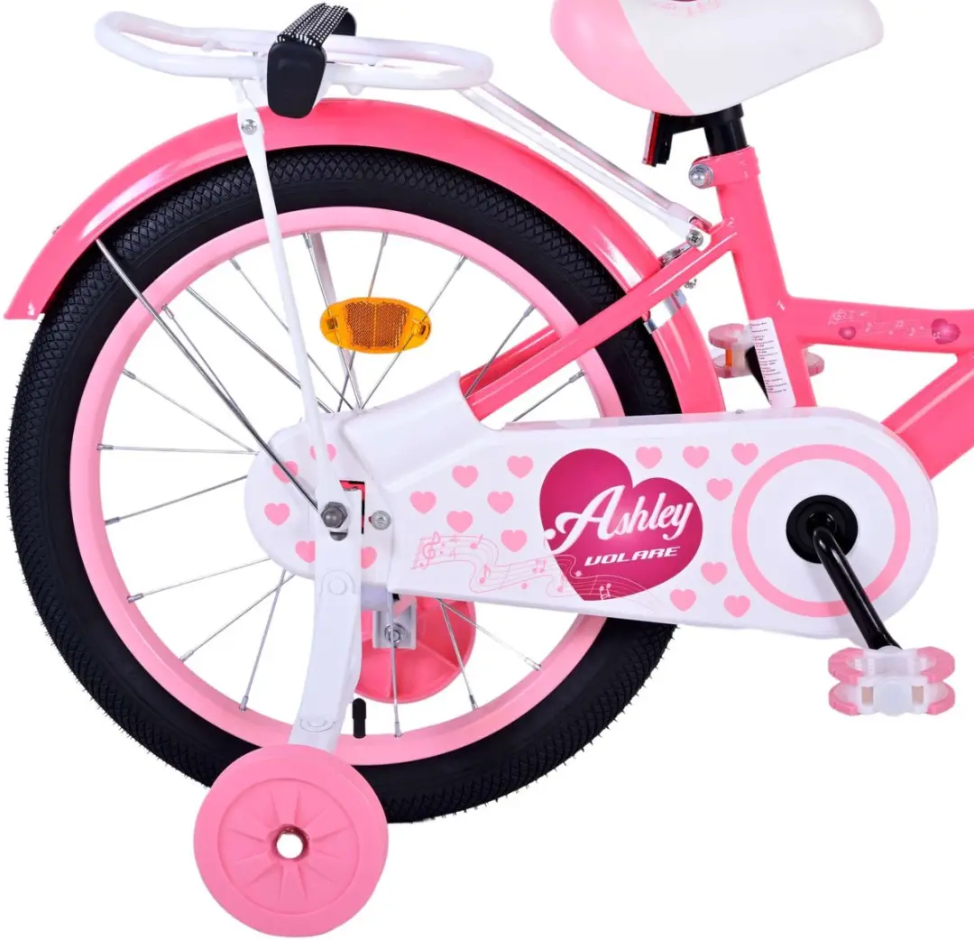 Volare Ashley Kinderfiets 18 inch - Roze/Rood