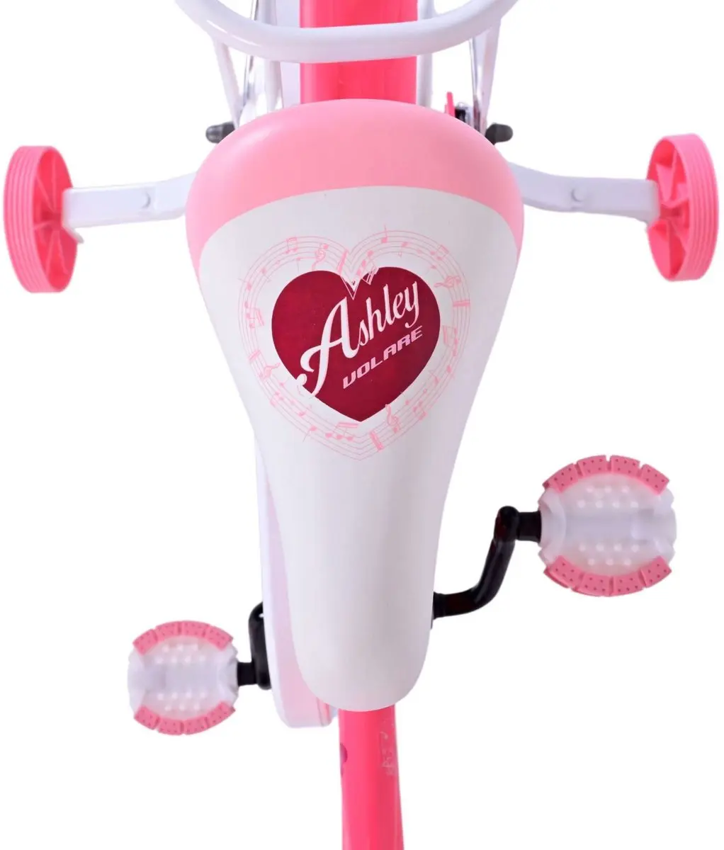 Volare Ashley Kinderfiets 18 inch - Roze/Rood - afbeelding 6 van 6