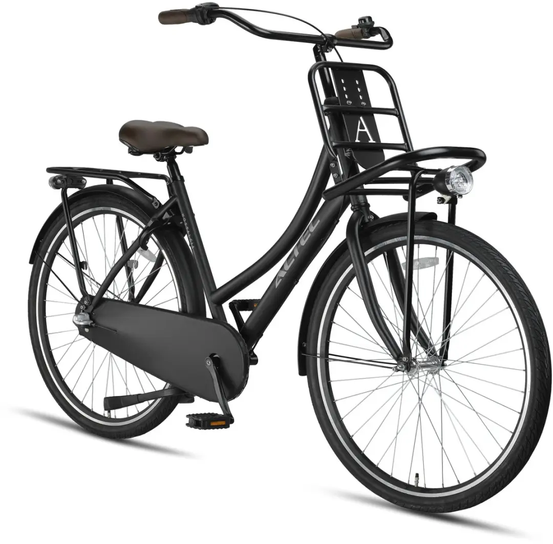 Altec Nostalgia Dames Transportfiets 28" - 3 Versnellingen - Matzwart