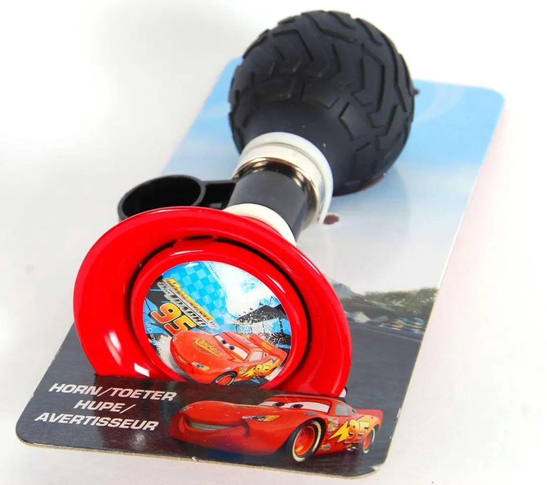 Volare Disney Cars Fietstoeter - Rood/Zwart