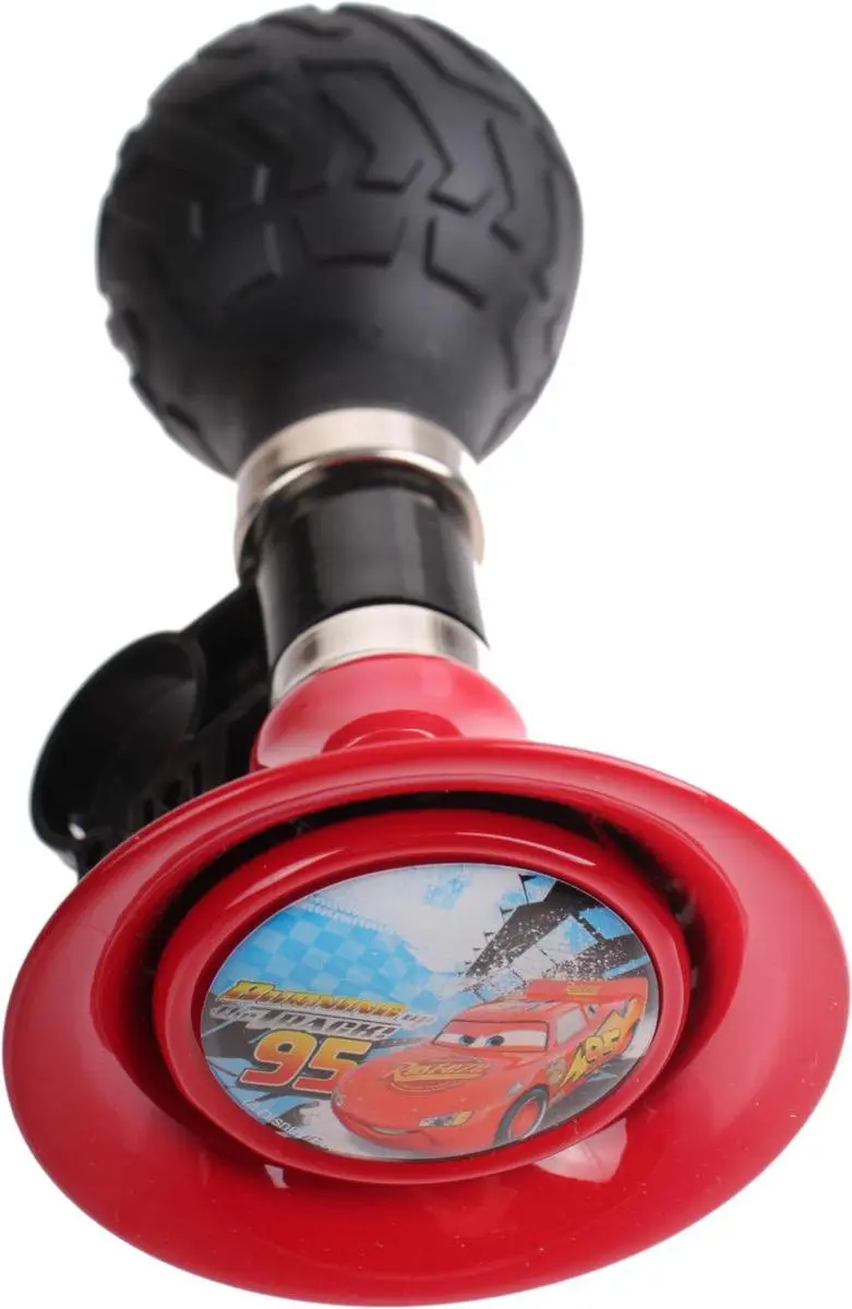 Volare Disney Cars Fietstoeter - Rood/Zwart